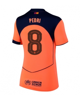 Barcelona Pedri Gonzalez #8 Maglia Gara Terza Repliche 2025-26 Donna Maniche Corte